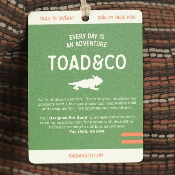 Toad&Co Rosalinda Women's Small Brown Tan Cotton V-Neck 3/4 Sleeve Sheath Dress - Picture 7 of 9